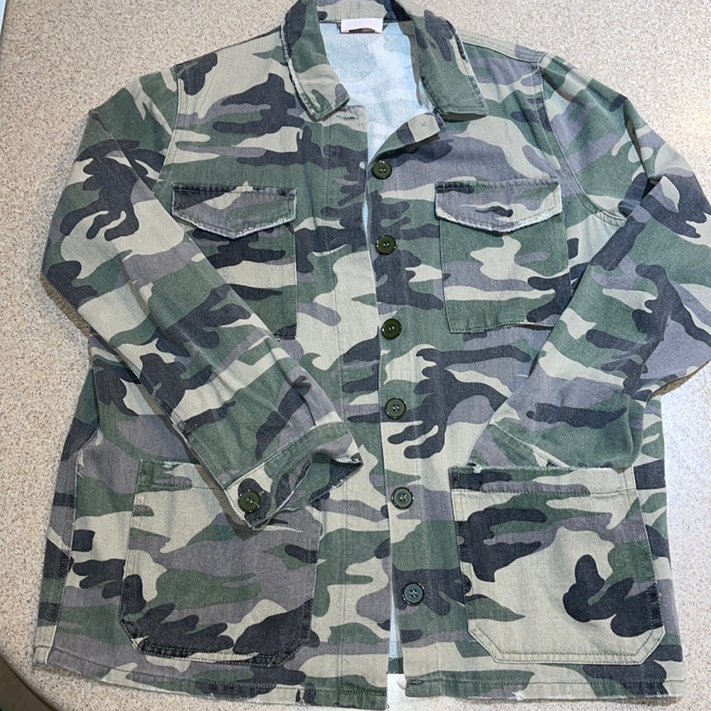 Pink Lily Camo Jacket